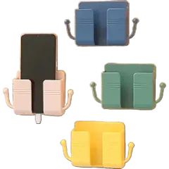 Multi-function Wall Mounted Organizer Holder, Storage Box, Remote Control, Mobile Phone Plug 1 pc - Rokomari